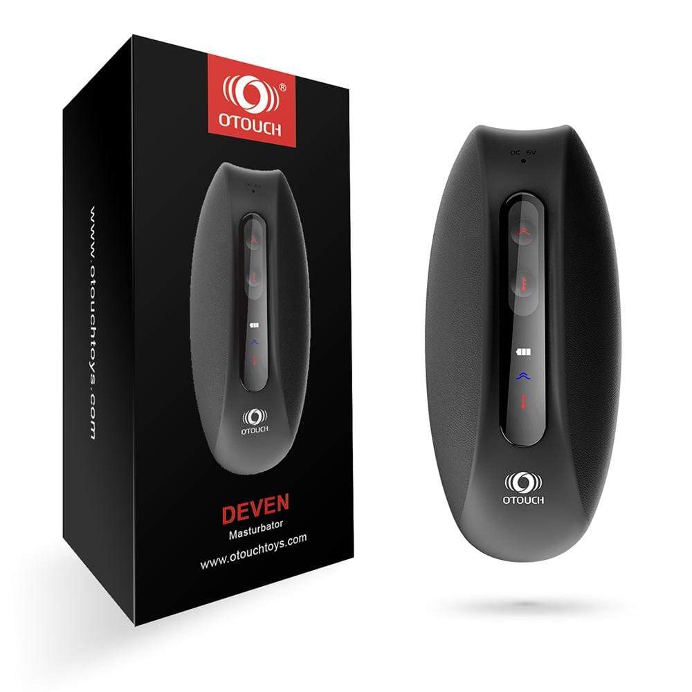 Otouch|DEVEN 蝶吻 震動加溫 脈衝振動龜頭訓練杯 電動飛機杯